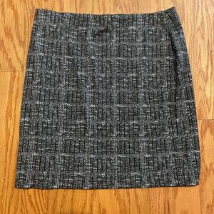 KASPER | Black and White Work Pencil Skirt Sz XL